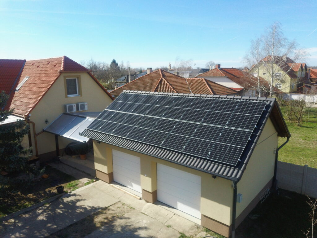 Solarmania által telepített napelemrendszer