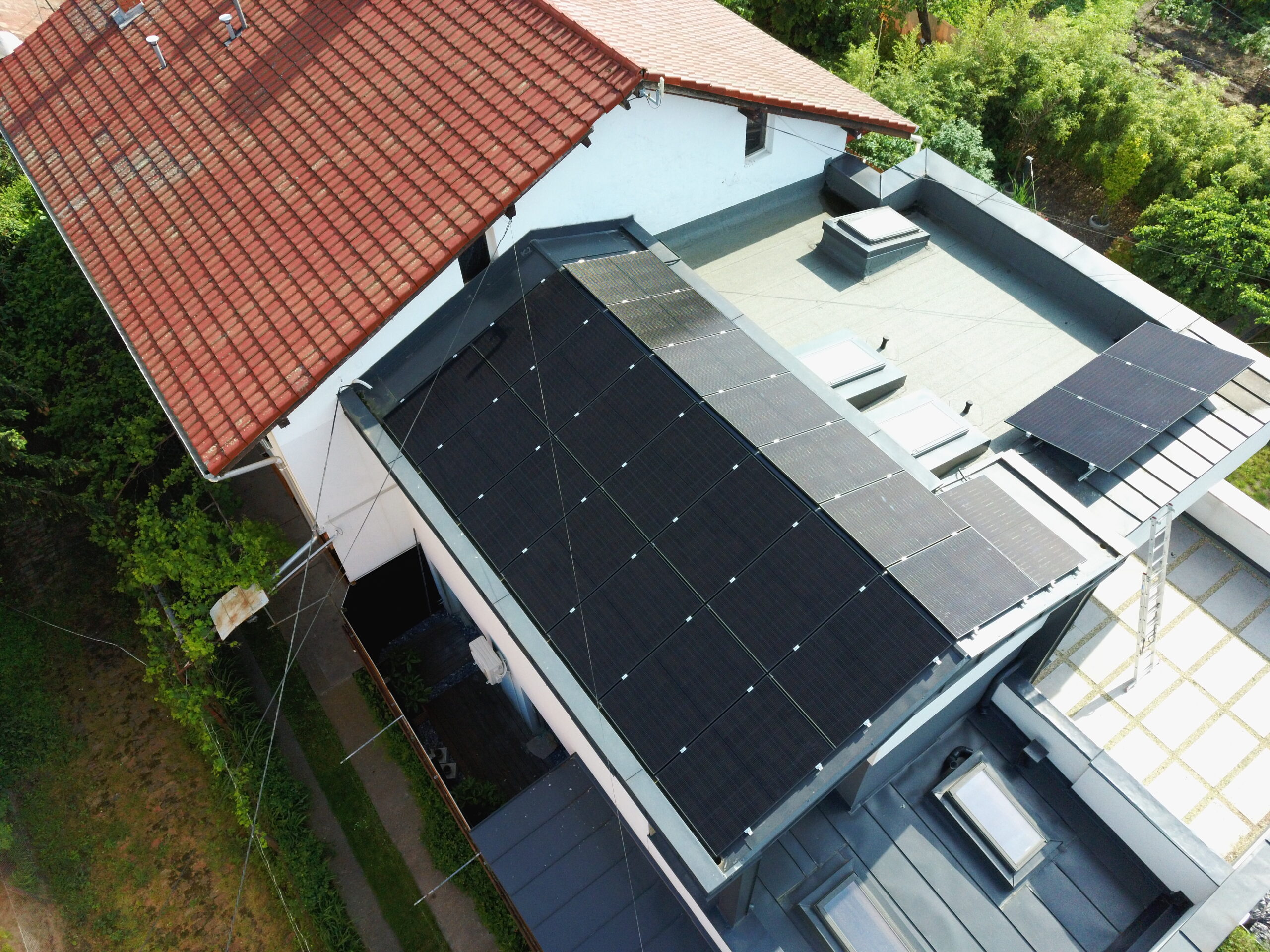 Solarmania csapata által telepített napelem rendszer